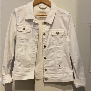 Kate Spade White Denim Jacket